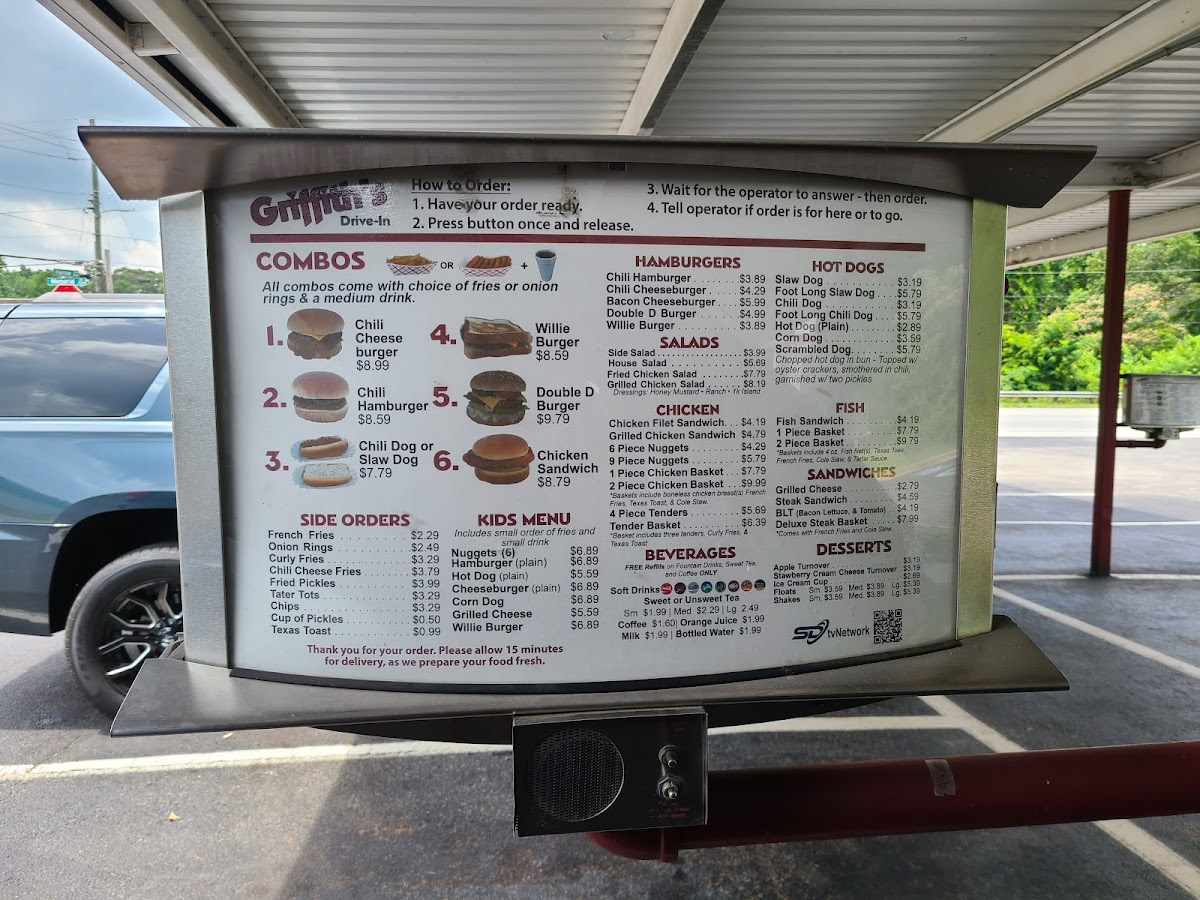 Griffith's Drive-In Menu - Image 4